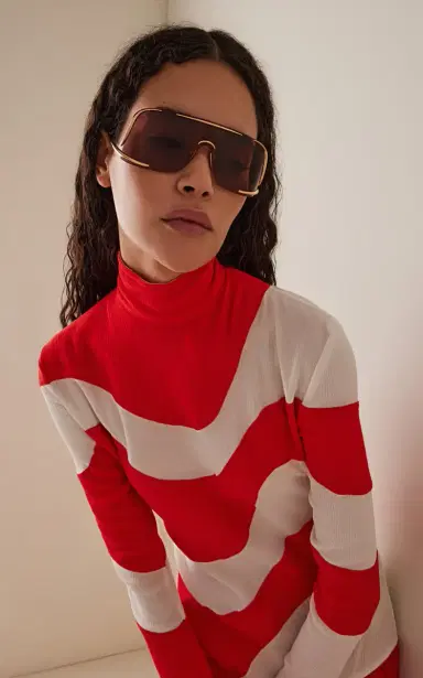 Loewe Shield Mask-Frame Metal Sunglasses | Thumbnail 2 Loewe Shield Mask-Frame Metal Sunglasses | Thumbnail 2