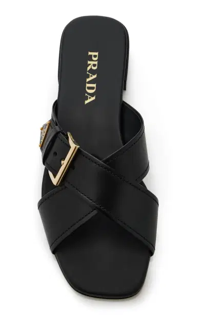 Prada Buckled Leather Sandals | Thumbnail 3 Prada Buckled Leather Sandals | Thumbnail 3
