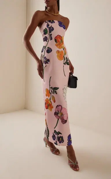 Leo Lin Exclusive Rayna Floral Crepe Maxi Dress | Thumbnail 2 Leo Lin Exclusive Rayna Floral Crepe Maxi Dress | Thumbnail 2
