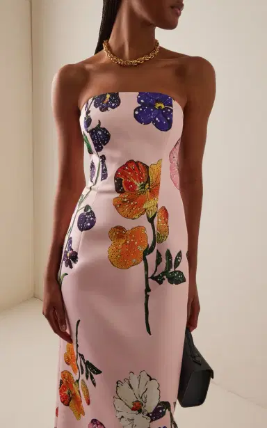 Leo Lin Exclusive Rayna Floral Crepe Maxi Dress | Thumbnail 3 Leo Lin Exclusive Rayna Floral Crepe Maxi Dress | Thumbnail 3