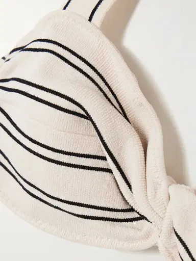 Zimmermann Daylight Twist-front Striped Ribbed Stretch-modal Bikini | Thumbnail 4 Zimmermann Daylight Twist-front Striped Ribbed Stretch-modal Bikini | Thumbnail 4