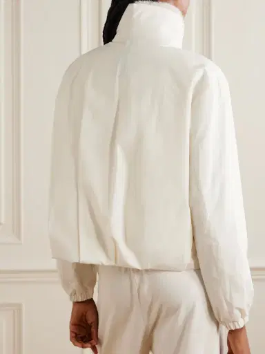 Moncler Pervenche Convertible Plush-trimmed Shell Down Jacket | Thumbnail 4 Moncler Pervenche Convertible Plush-trimmed Shell Down Jacket | Thumbnail 4