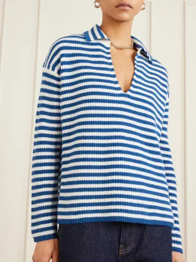 Max Mara Striped Ribbed Cashmere Sweater | Thumbnail 3 Max Mara Striped Ribbed Cashmere Sweater | Thumbnail 3