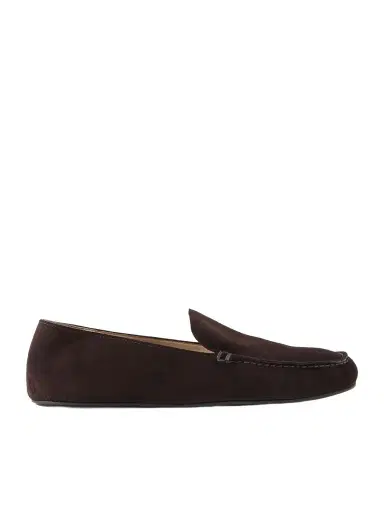 The Row Leo Suede Loafers | Thumbnail 1 The Row Leo Suede Loafers | Thumbnail 1