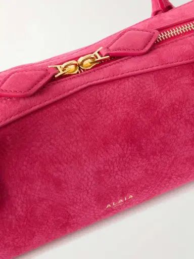 Alaïa Le Teckel Medium Nubuck Shoulder Bag | Thumbnail 4 Alaïa Le Teckel Medium Nubuck Shoulder Bag | Thumbnail 4
