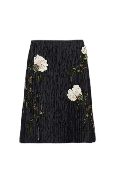 Simkhai Arla Floral Jacquard Midi Skirt | Thumbnail 1 Simkhai Arla Floral Jacquard Midi Skirt | Thumbnail 1