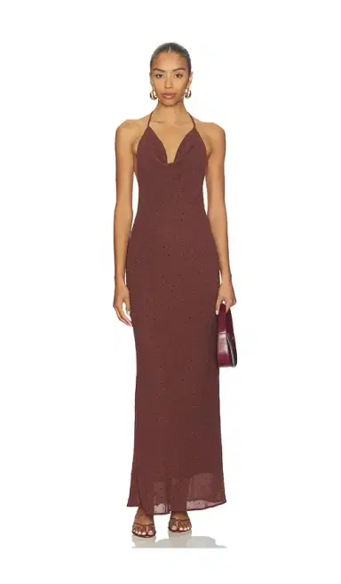SNDYS Nadene Diamante Halter Maxi Dress | Thumbnail 1 SNDYS Nadene Diamante Halter Maxi Dress | Thumbnail 1