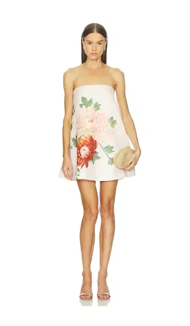 SAU LEE Ruby Dress With Scarf | Thumbnail 2 SAU LEE Ruby Dress With Scarf | Thumbnail 2