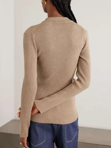 RÓHE Ribbed Cotton-blend Cardigan | Thumbnail 3 RÓHE Ribbed Cotton-blend Cardigan | Thumbnail 3