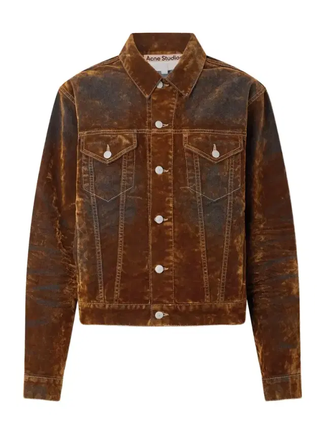 Flocked Denim Jacket Flocked Denim Jacket