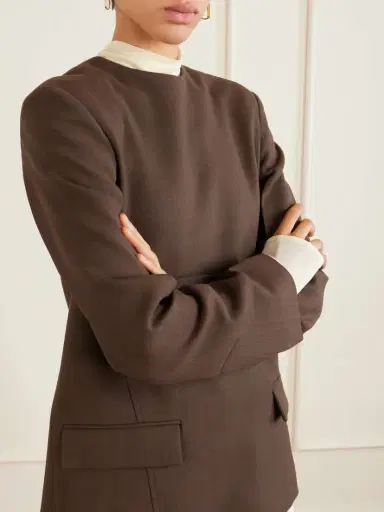 TOTEME Twill Blouse | Thumbnail 4 TOTEME Twill Blouse | Thumbnail 4