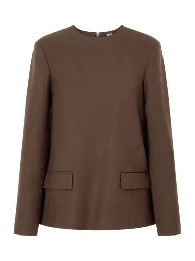 TOTEME Twill Blouse | Thumbnail 1 TOTEME Twill Blouse | Thumbnail 1