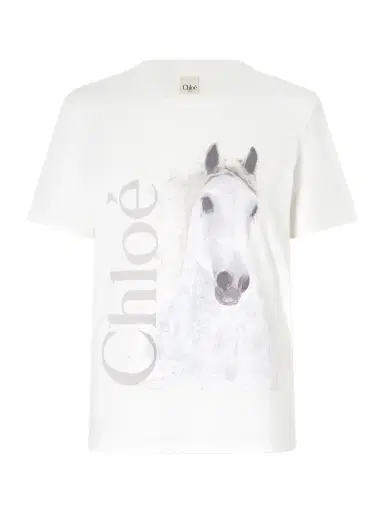Chloé Printed Organic Cotton-jersey T-shirt | Thumbnail 1 Chloé Printed Organic Cotton-jersey T-shirt | Thumbnail 1
