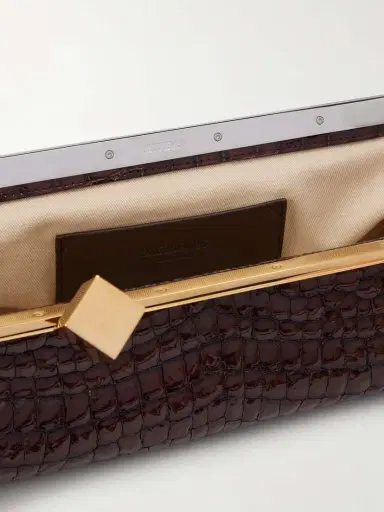 Jacquemus Salon Croc-effect Patent-leather Clutch | Thumbnail 6 Jacquemus Salon Croc-effect Patent-leather Clutch | Thumbnail 6