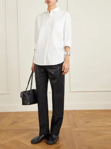 Maison Margiela Pleated Wool Straight-leg Pants | Thumbnail 2 Maison Margiela Pleated Wool Straight-leg Pants | Thumbnail 2