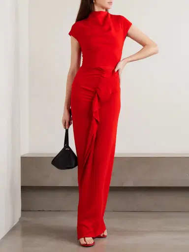 Tove Beth Ruffled Jersey Maxi Dress | Thumbnail 2 Tove Beth Ruffled Jersey Maxi Dress | Thumbnail 2