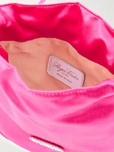 Roger Vivier Pilgrim Nano Crystal-embellished Satin Shoulder Bag | Thumbnail 5 Roger Vivier Pilgrim Nano Crystal-embellished Satin Shoulder Bag | Thumbnail 5