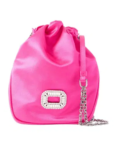 Roger Vivier Pilgrim Nano Crystal-embellished Satin Shoulder Bag | Thumbnail 1 Roger Vivier Pilgrim Nano Crystal-embellished Satin Shoulder Bag | Thumbnail 1