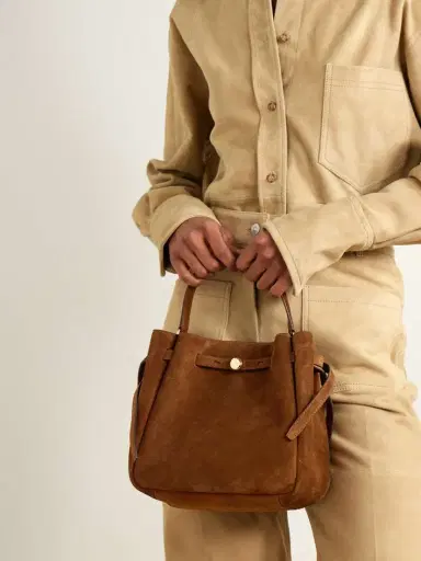 Tory Burch Romy Suede Bucket Bag | Thumbnail 6 Tory Burch Romy Suede Bucket Bag | Thumbnail 6
