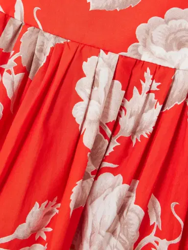 Cara Cara Santiago Tiered Floral-print Cotton-poplin Midi Dress | Thumbnail 4 Cara Cara Santiago Tiered Floral-print Cotton-poplin Midi Dress | Thumbnail 4