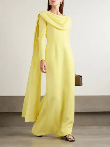 Emilia Wickstead Zaira Draped Wool-crepe Gown | Thumbnail 2 Emilia Wickstead Zaira Draped Wool-crepe Gown | Thumbnail 2