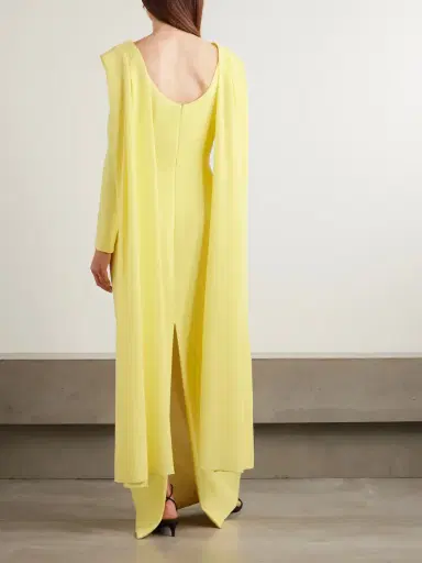 Emilia Wickstead Zaira Draped Wool-crepe Gown | Thumbnail 3 Emilia Wickstead Zaira Draped Wool-crepe Gown | Thumbnail 3