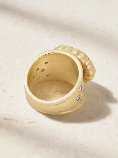 Marlo Laz Alexandra 14-karat Gold Emerald Diamond Ring | Thumbnail 3 Marlo Laz Alexandra 14-karat Gold Emerald Diamond Ring | Thumbnail 3
