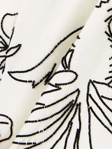 BODE Cockatoo Tap Bead-embellished Cotton And Silk-blend Shorts | Thumbnail 5 BODE Cockatoo Tap Bead-embellished Cotton And Silk-blend Shorts | Thumbnail 5