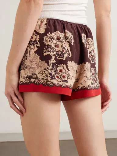 BODE Storybook Tap Printed Silk Shorts | Thumbnail 4 BODE Storybook Tap Printed Silk Shorts | Thumbnail 4