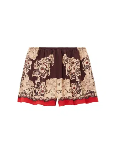 BODE Storybook Tap Printed Silk Shorts | Thumbnail 1 BODE Storybook Tap Printed Silk Shorts | Thumbnail 1