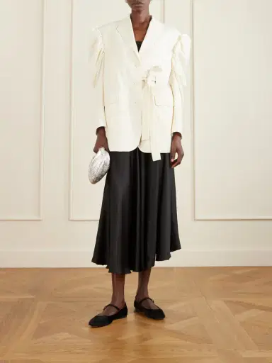 Simone Rocha Open-back Woven Blazer | Thumbnail 2 Simone Rocha Open-back Woven Blazer | Thumbnail 2