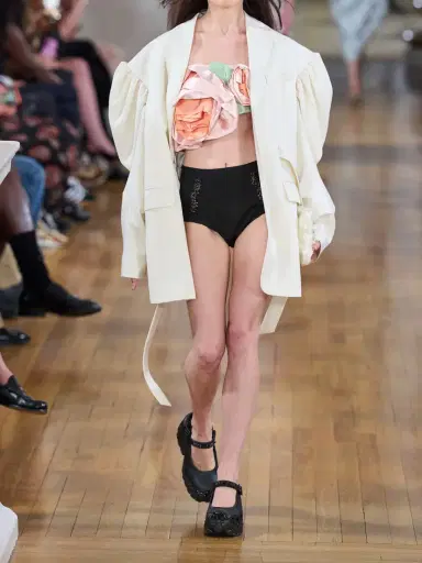 Simone Rocha Open-back Woven Blazer | Thumbnail 5 Simone Rocha Open-back Woven Blazer | Thumbnail 5