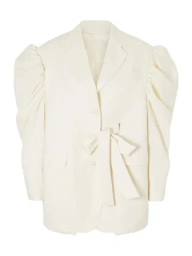 Simone Rocha Open-back Woven Blazer | Thumbnail 1 Simone Rocha Open-back Woven Blazer | Thumbnail 1
