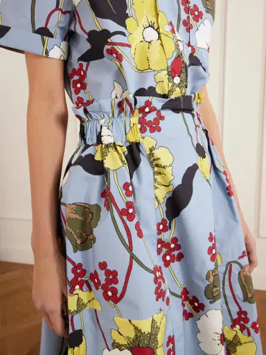 Marni Paneled Floral-print Cotton-poplin Midi Skirt | Thumbnail 5 Marni Paneled Floral-print Cotton-poplin Midi Skirt | Thumbnail 5