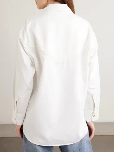 AGOLDE Lotta Organic Cotton And Lyocell-blend Denim Shirt | Thumbnail 3 AGOLDE Lotta Organic Cotton And Lyocell-blend Denim Shirt | Thumbnail 3