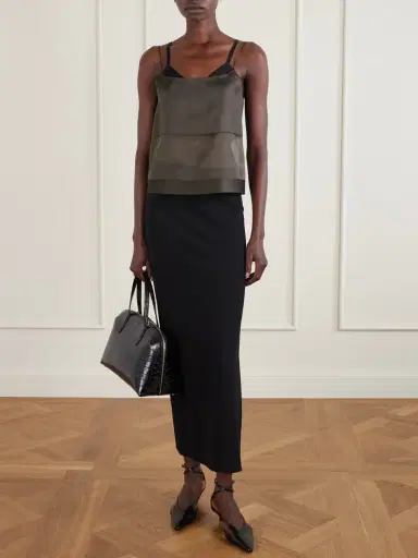 Calvin Klein Collection Carmen Layered Silk-organza Top | Thumbnail 2 Calvin Klein Collection Carmen Layered Silk-organza Top | Thumbnail 2