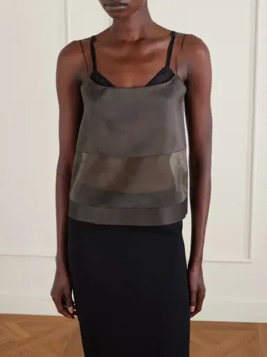 Calvin Klein Collection Carmen Layered Silk-organza Top | Thumbnail 3 Calvin Klein Collection Carmen Layered Silk-organza Top | Thumbnail 3