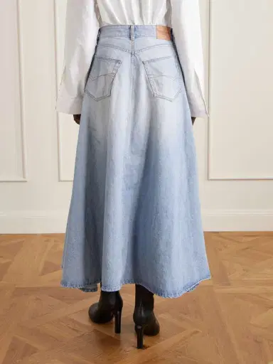 Balenciaga Godet Paneled Denim Maxi Skirt | Thumbnail 4 Balenciaga Godet Paneled Denim Maxi Skirt | Thumbnail 4