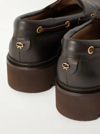 Gianvito Rossi Leather Boat Shoes | Thumbnail 5 Gianvito Rossi Leather Boat Shoes | Thumbnail 5