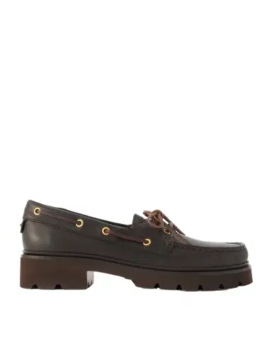 Gianvito Rossi Leather Boat Shoes | Thumbnail 1 Gianvito Rossi Leather Boat Shoes | Thumbnail 1