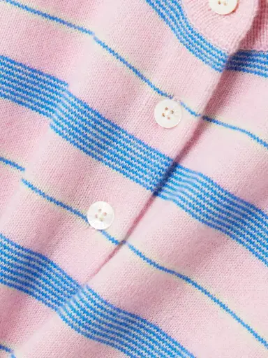 Guest In Residence Collegiate Striped Cashmere Polo Sweater | Thumbnail 4 Guest In Residence Collegiate Striped Cashmere Polo Sweater | Thumbnail 4