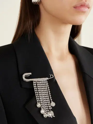 Rabanne tone Crystal Brooch | Thumbnail 2 Rabanne tone Crystal Brooch | Thumbnail 2