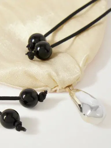 Sophie Buhai Teardrop Embellished Satin Drawstring Pouch | Thumbnail 4 Sophie Buhai Teardrop Embellished Satin Drawstring Pouch | Thumbnail 4