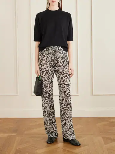 Dries Van Noten Printed Chiffon Straight-leg Pants | Thumbnail 2 Dries Van Noten Printed Chiffon Straight-leg Pants | Thumbnail 2