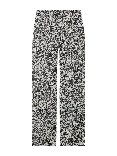Dries Van Noten Printed Chiffon Straight-leg Pants | Thumbnail 1 Dries Van Noten Printed Chiffon Straight-leg Pants | Thumbnail 1