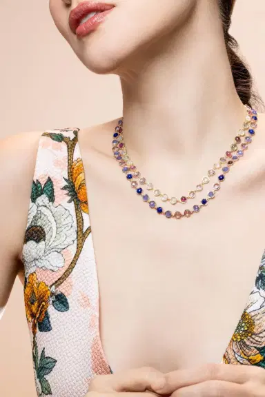 IRENE NEUWIRTH JEWELRY Prehnite Pink Tourmaline Small Classic Link Necklace | Thumbnail 4 IRENE NEUWIRTH JEWELRY Prehnite Pink Tourmaline Small Classic Link Necklace | Thumbnail 4