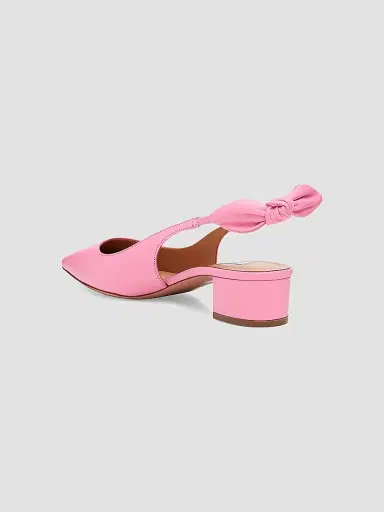 Aquazzura Women's Very 35MM Leather Slingback Pumps - Bright Pink - Size 10.5 | Thumbnail 3 Aquazzura Women's Very 35MM Leather Slingback Pumps - Bright Pink - Size 10.5 | Thumbnail 3