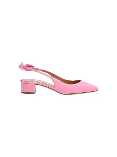 Aquazzura Women's Very 35MM Leather Slingback Pumps - Bright Pink - Size 10.5 | Thumbnail 1 Aquazzura Women's Very 35MM Leather Slingback Pumps - Bright Pink - Size 10.5 | Thumbnail 1