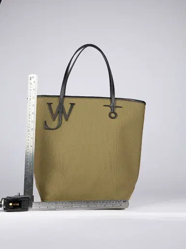 JW Anderson Women's Tall Anchor Logo Cotton Tote Bag - Khaki Black | Thumbnail 5 JW Anderson Women's Tall Anchor Logo Cotton Tote Bag - Khaki Black | Thumbnail 5