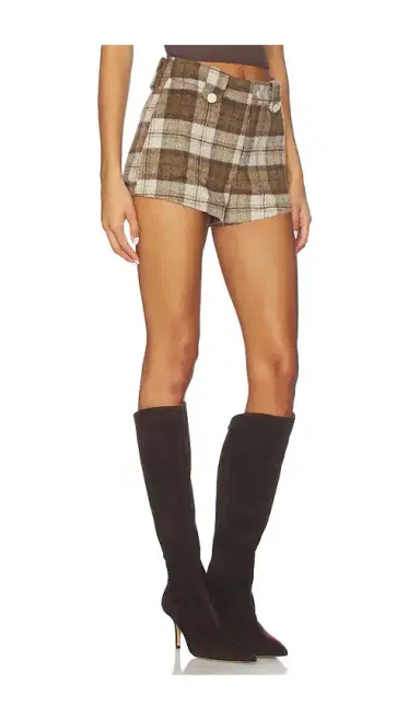 Understated Leather Plaid Western Short | Thumbnail 2 Understated Leather Plaid Western Short | Thumbnail 2